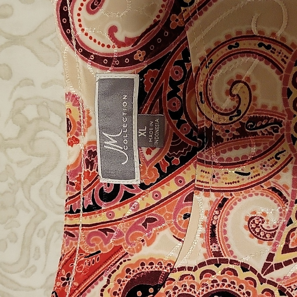 JM collection patterned blouse 👚 - Picture 3 of 8